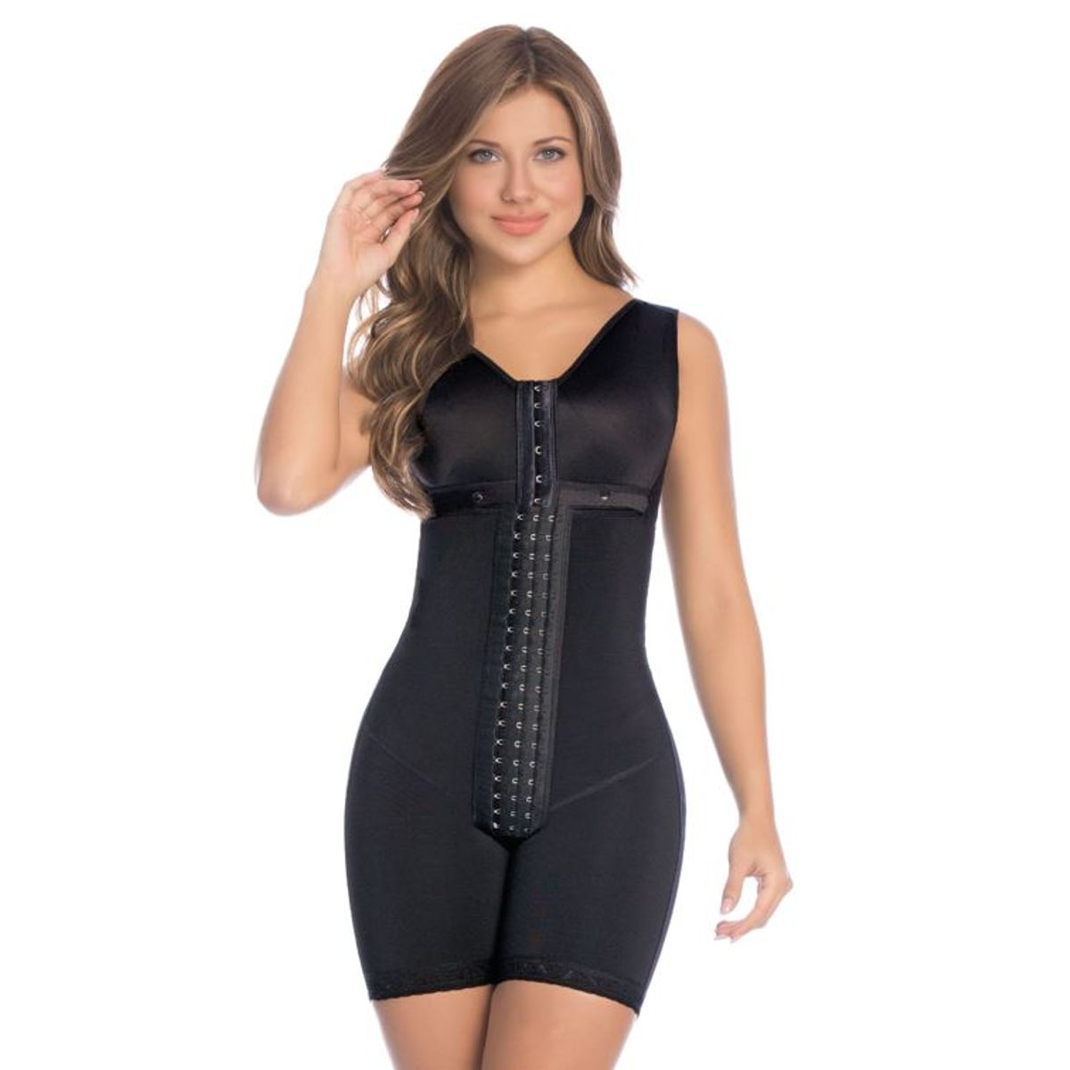 FAJATE - Faja postquirúrgica con brasier a media pierna compresión alta