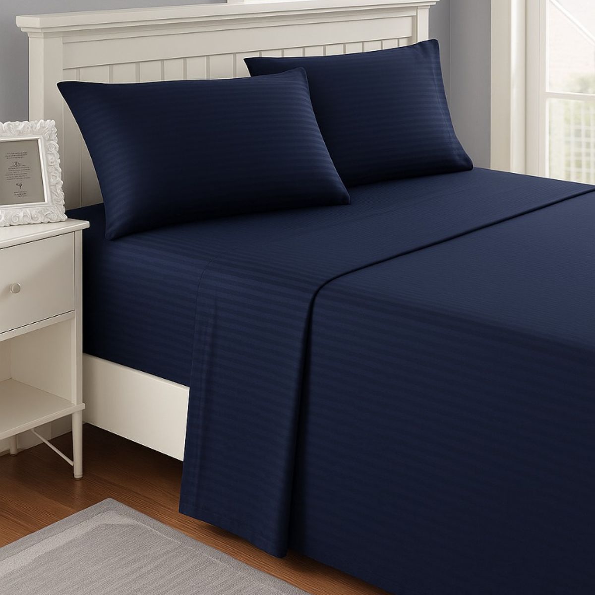 FAMILY HOME - Juego de Sabana King  Sueños-Suaves / Azul Osc