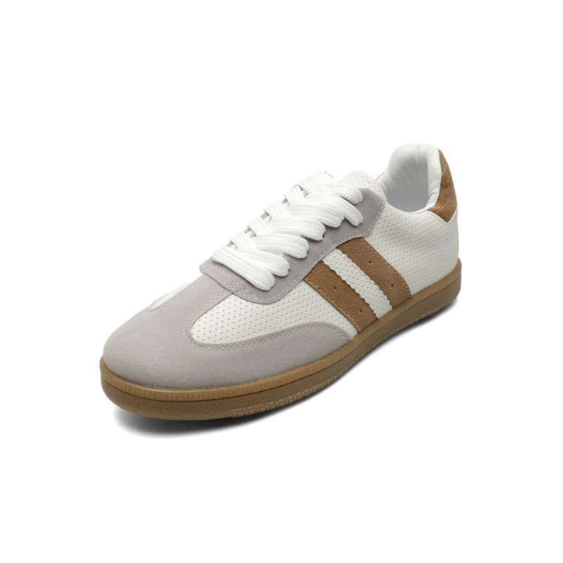 TELLENZI - Tenis Hombre Blanco-Café Tellenzi 3980