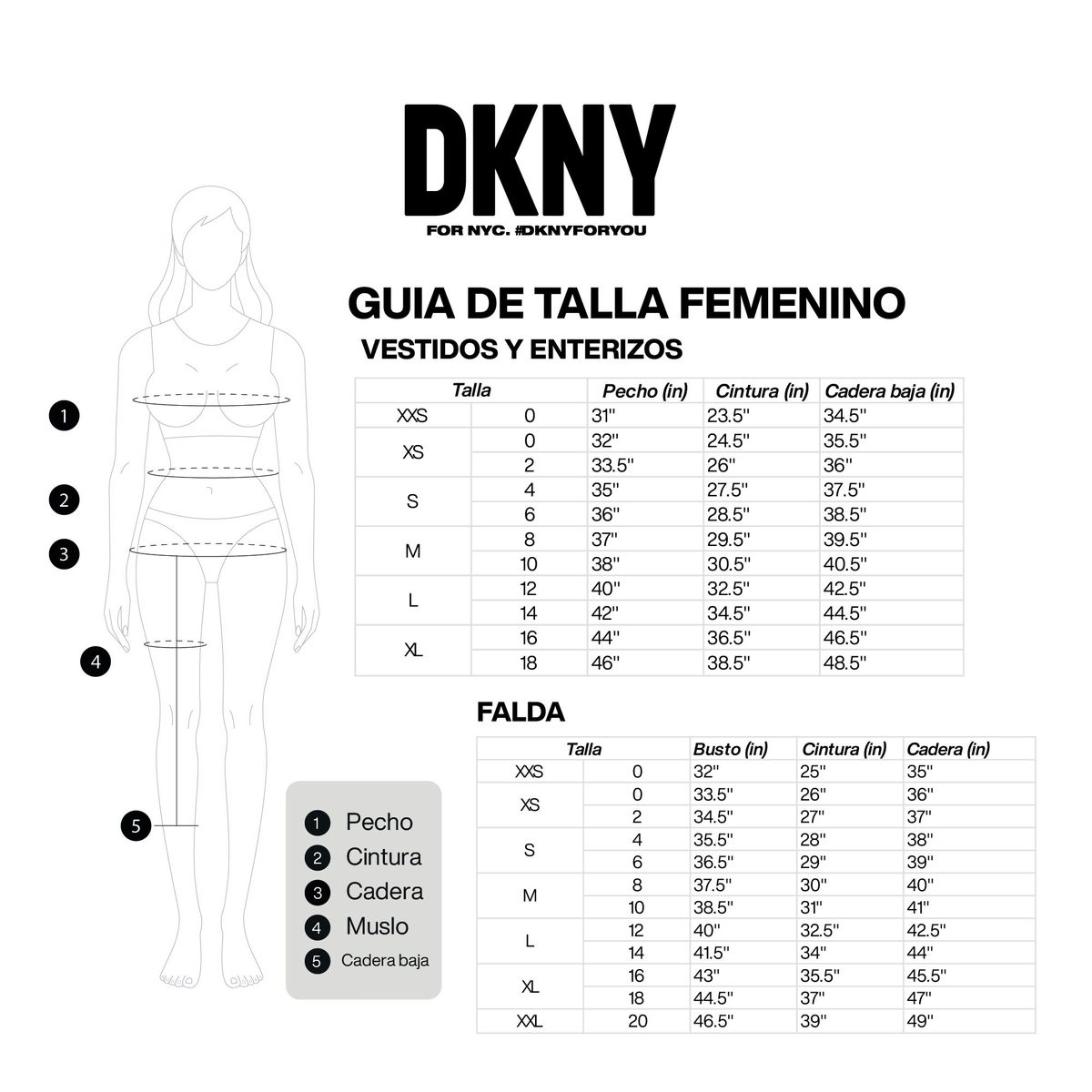 DKNY - Vestido casual Dkny  para Mujer Blanco