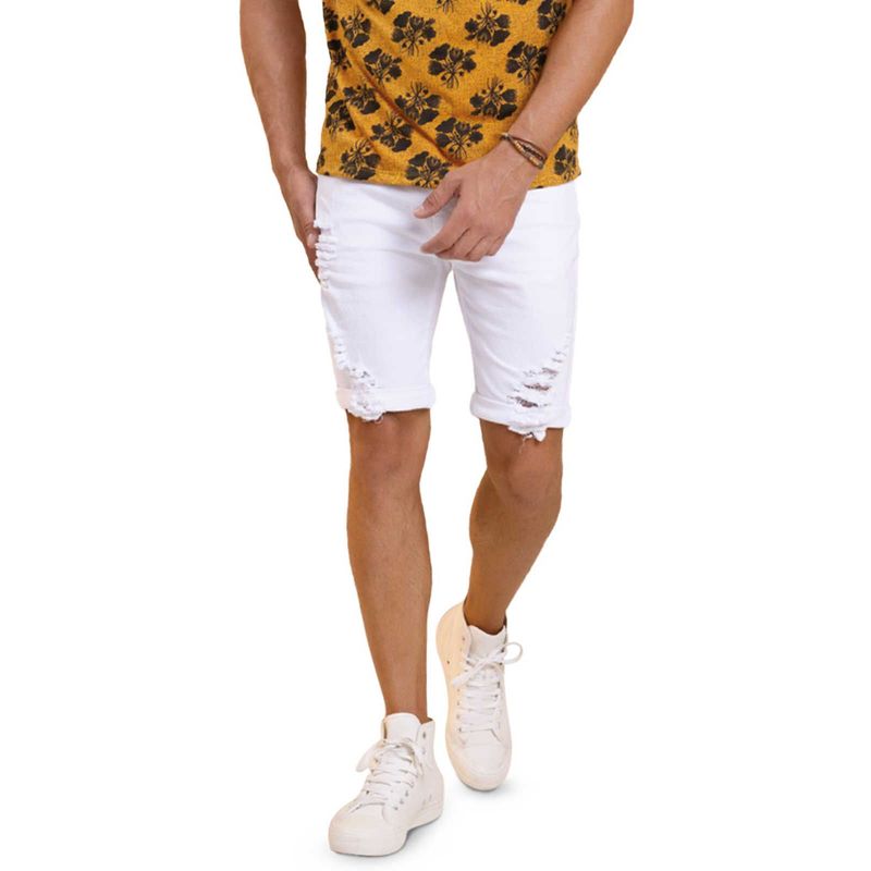 MARKETING PERSONAL - Bermuda Hombre Blanco Mp 100003