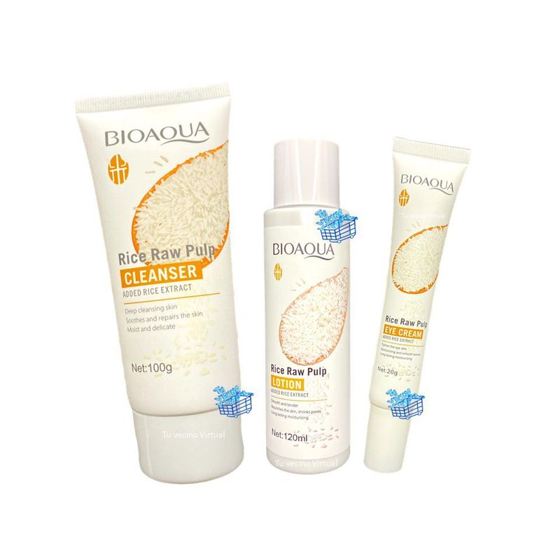 BIOAQUA - Kit De Arroz  Facial X3 Bioaqua