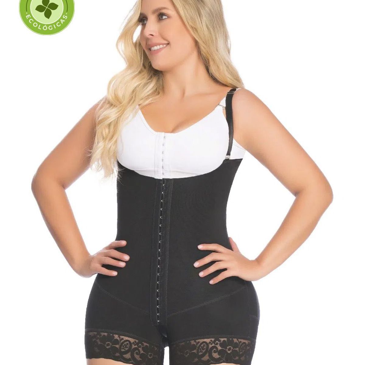 FAJATE - Faja cachetera postquirúrgica con broches de ajuste y control firme ecológica