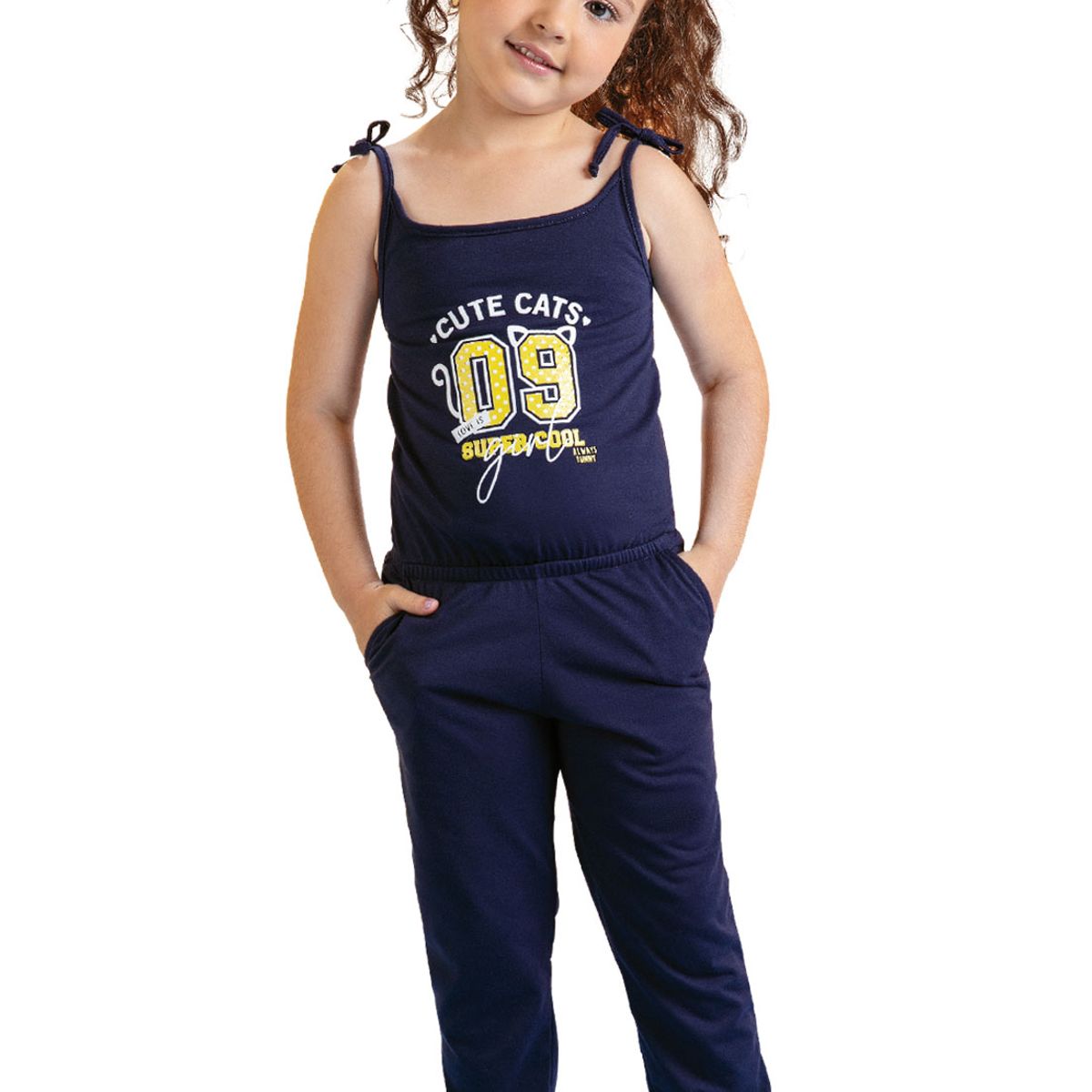 MARKETING PERSONAL - Enterizo Largo Infantil Femenino Azul Mp 9977