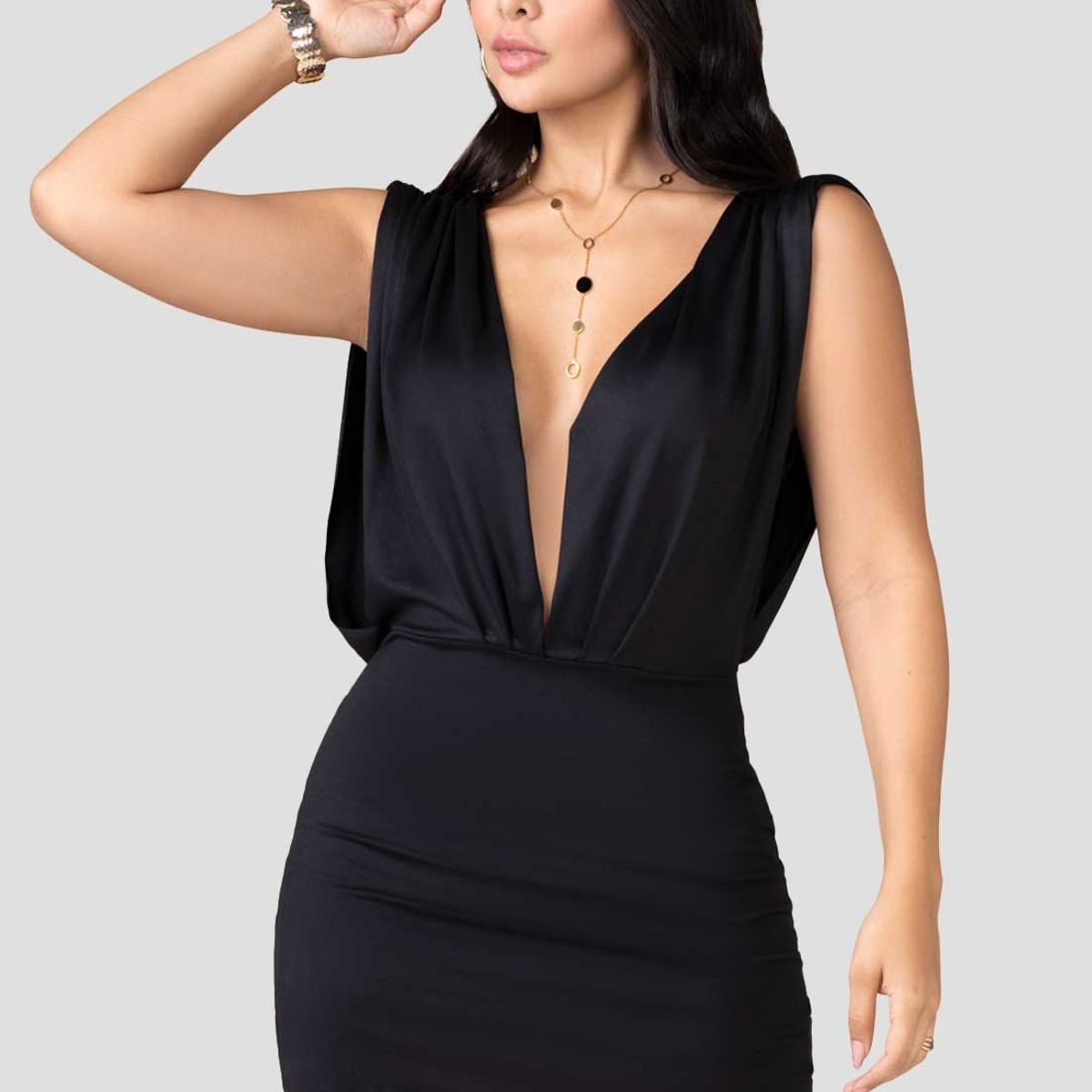MARKETING PERSONAL - Vestido Corto Mujer Negro Mp 100234