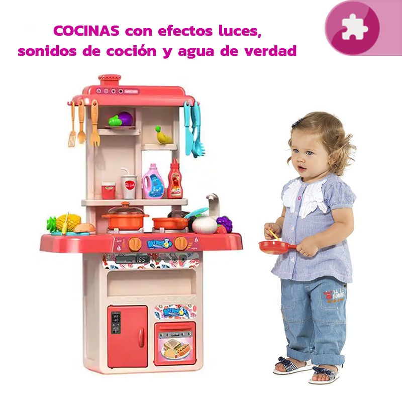 Cocina Infantil Accesorios Función Agua Y Sonido Juguete- ENFANT