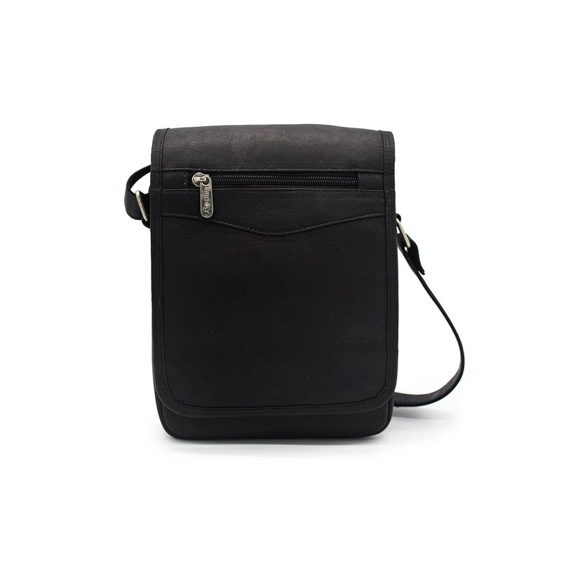 MACOLY - Bolso Manos Libres BO02 Cuero Negro liso