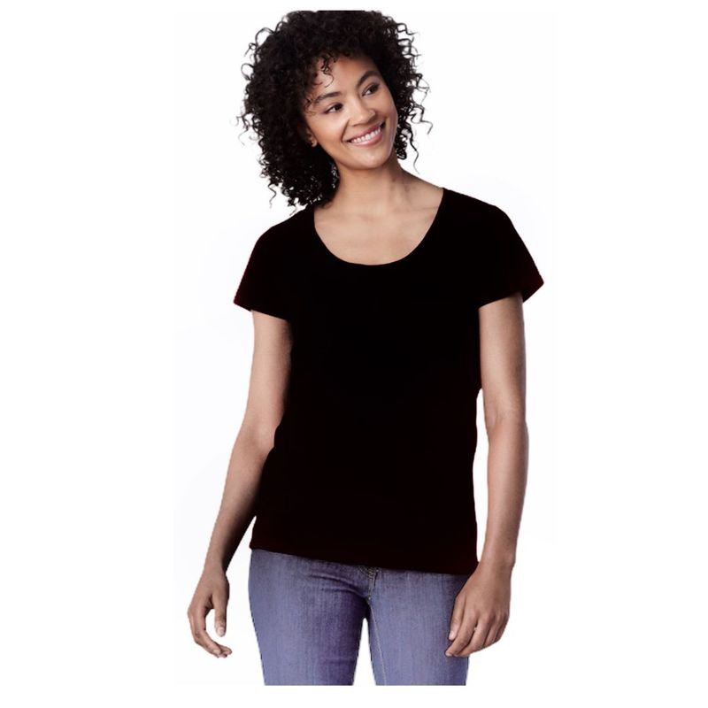 GILDAN - Camiseta para mujer cuello redondo Gildan