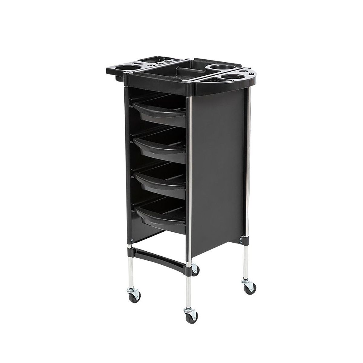 STAY ELIT - Carrito auxiliar organizador multiusos negro para hogar y oficina