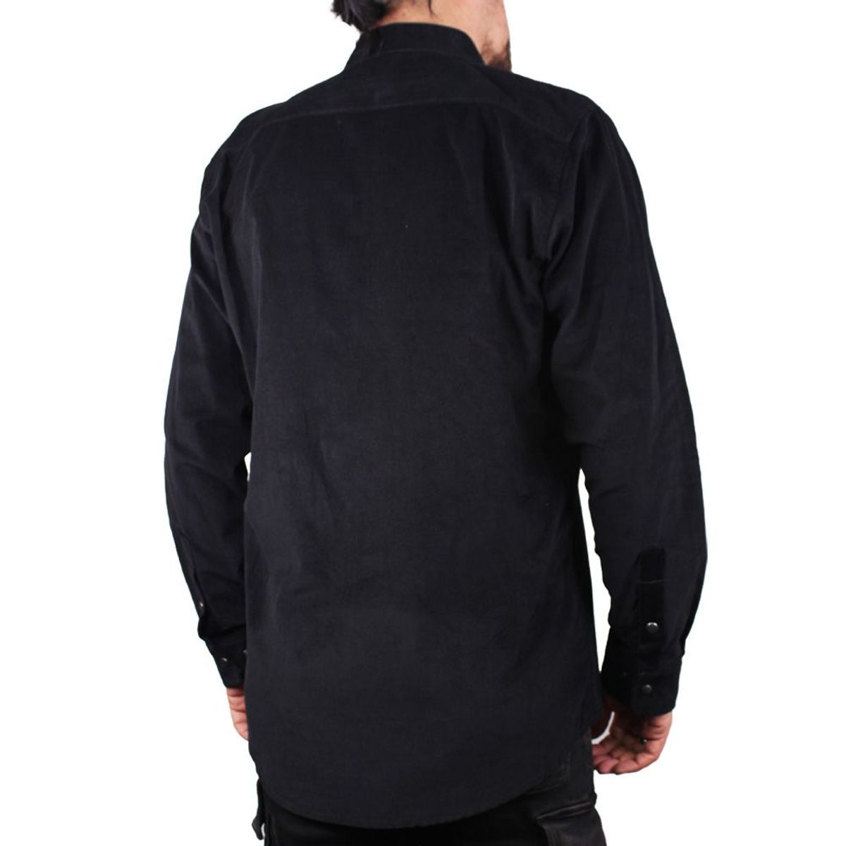 LEC LEE - Camisa en Pana Lec Lee - Negro.-