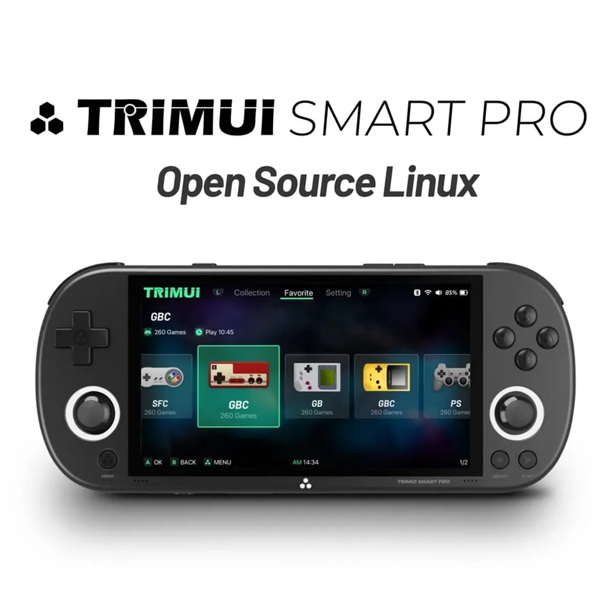 GENERICO - Consola videojuego Trimui Smart Pro + Memoria de 64 GB juegos