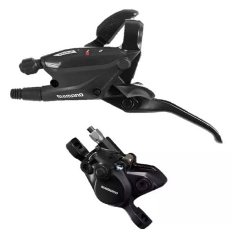SHIMANO - Freno Hidráulico Shimano Tourney Palanca Integrada Cambio 8v
