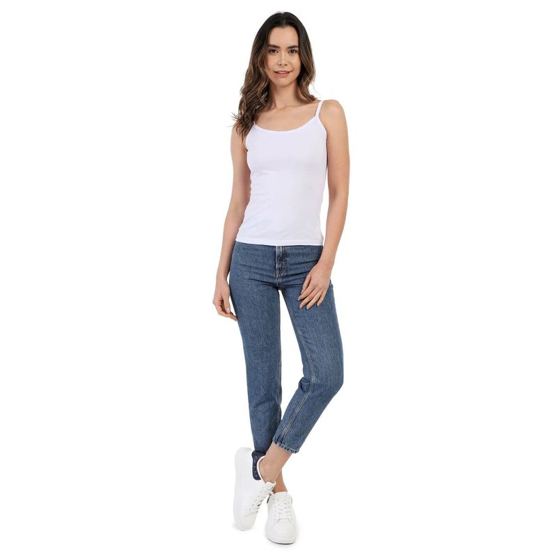 MANPOTSHERD - Blusa Básica Dama Blanco Womanpotsherd