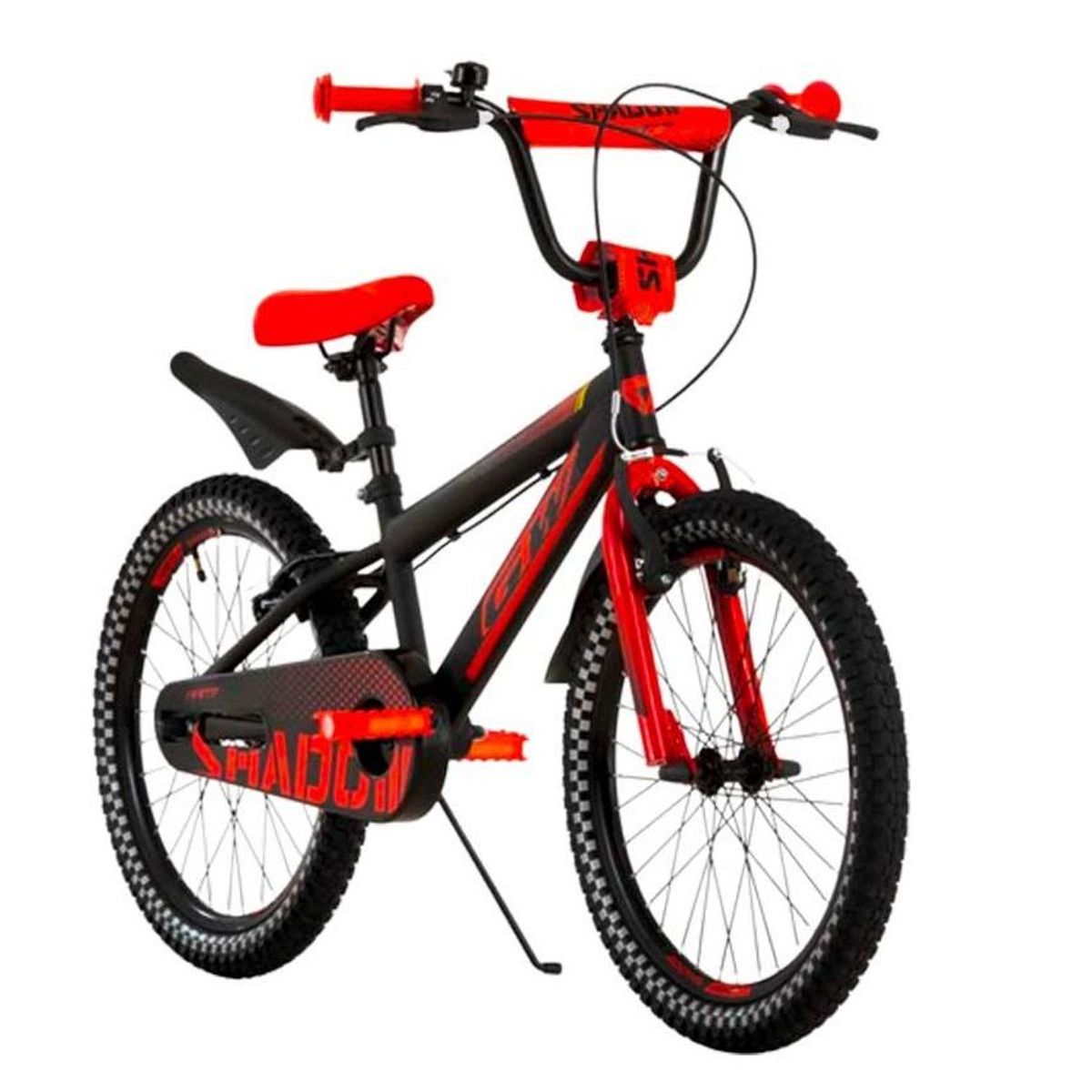 GW - Bicicleta Infantil GW Rin 20 Pulgadas Negro Rojo