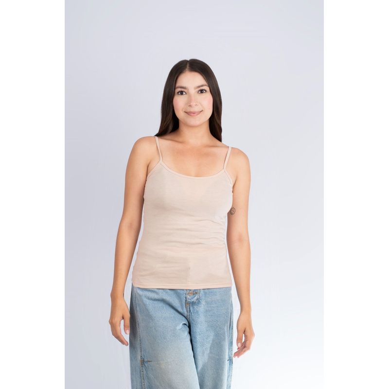 MANPOTSHERD - Blusa Básica Dama Caqui Womanpotsherd_.