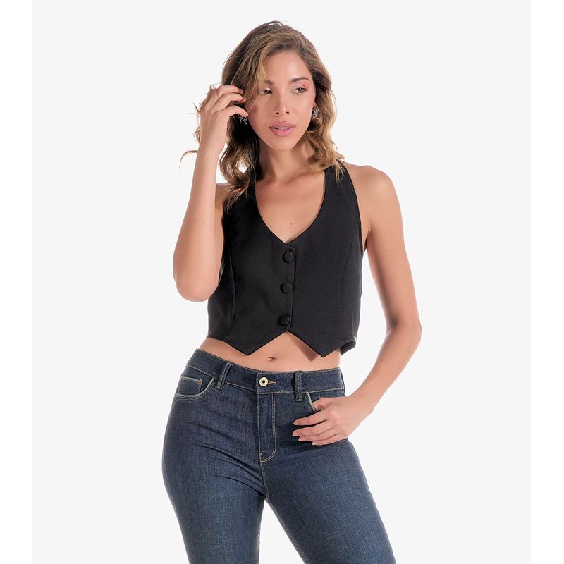 DEREK - Chaleco Para Mujer Cuello Halter  Derek