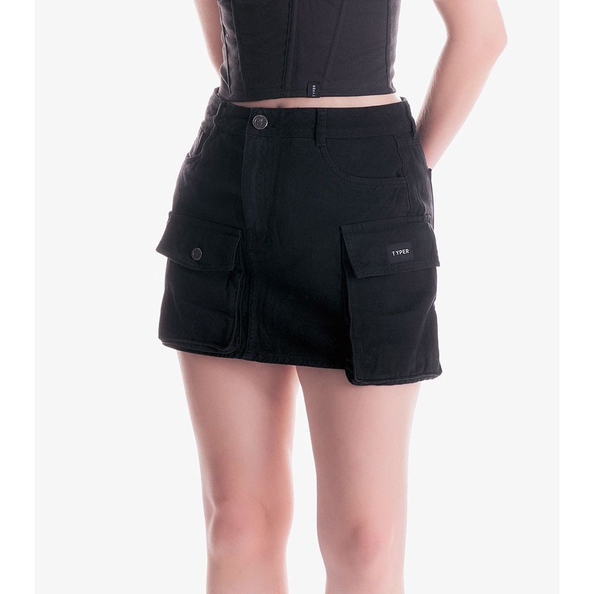 TYPER - Falda Cargo En Drill para Mujer Typer