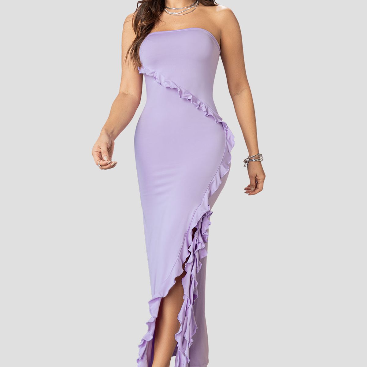 ATYPICAL - Vestido Largo Mujer Lila Atypical 102334