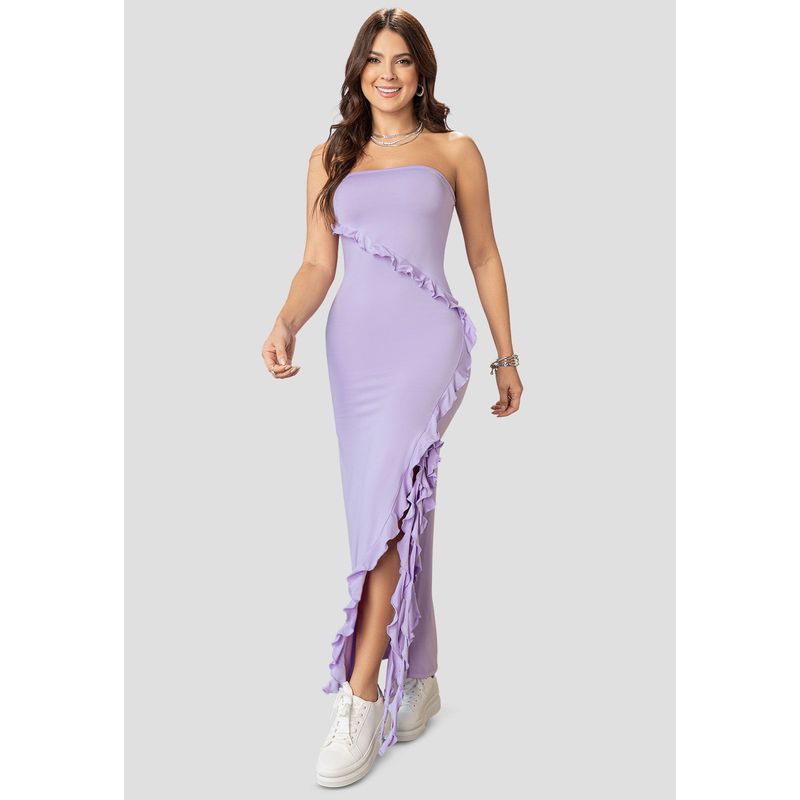 ATYPICAL - Vestido Largo Mujer Lila Atypical 102334