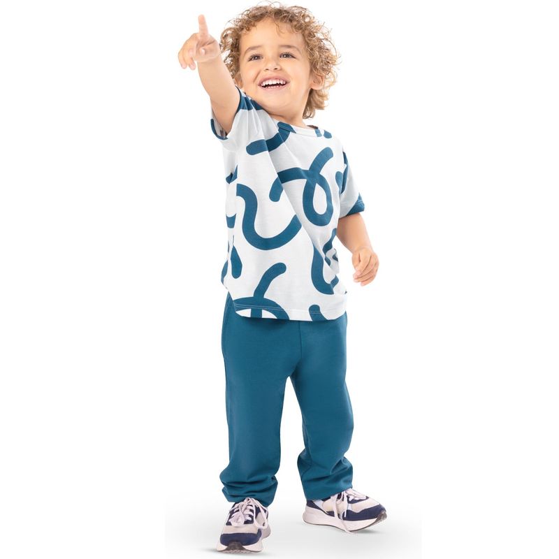 MARKETING PERSONAL - Conjunto Infantil Masculino Azul Mp 100155