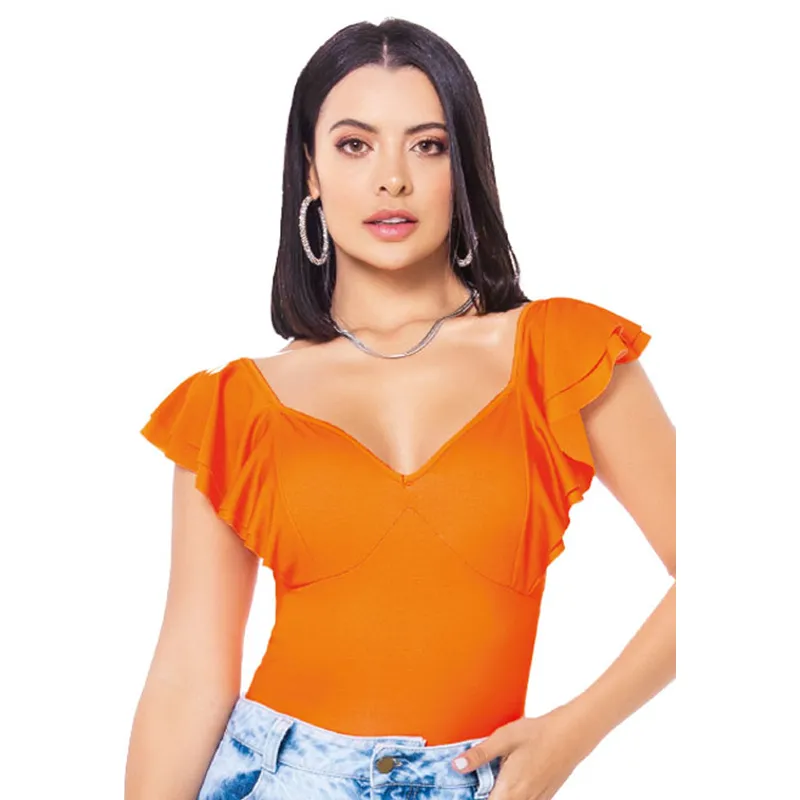 MARKETING PERSONAL - Camiseta Mujer Naranja Mp 16913