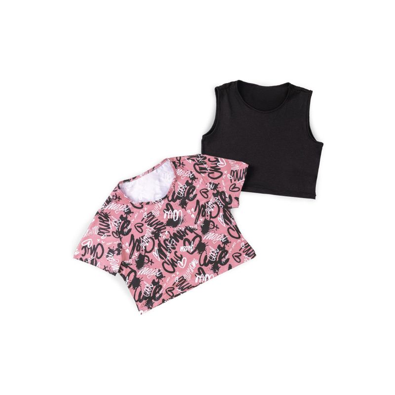 MARKETING PERSONAL - Camiseta Paq X2 Infantil Femenino Multicolor Mp 9786