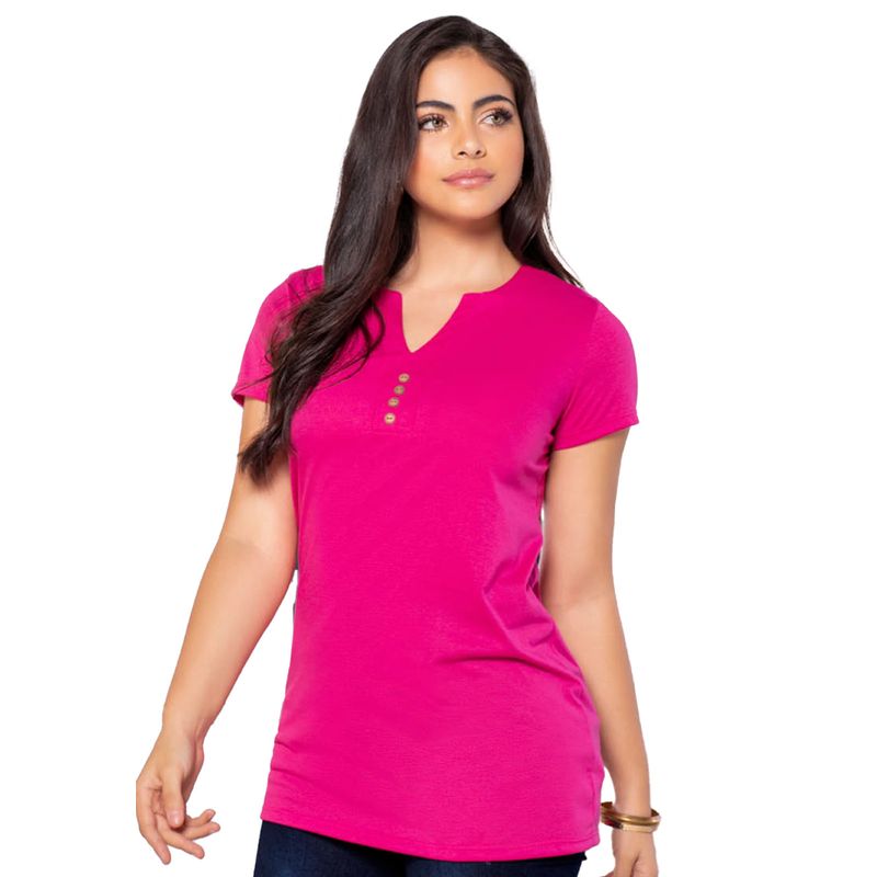 MARKETING PERSONAL - Blusón Mujer Fucsia Mp 9487