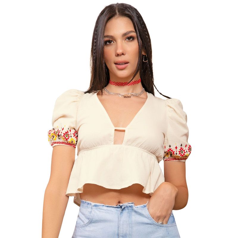 ATYPICAL - Blusa Mujer Beige Atypical 9557