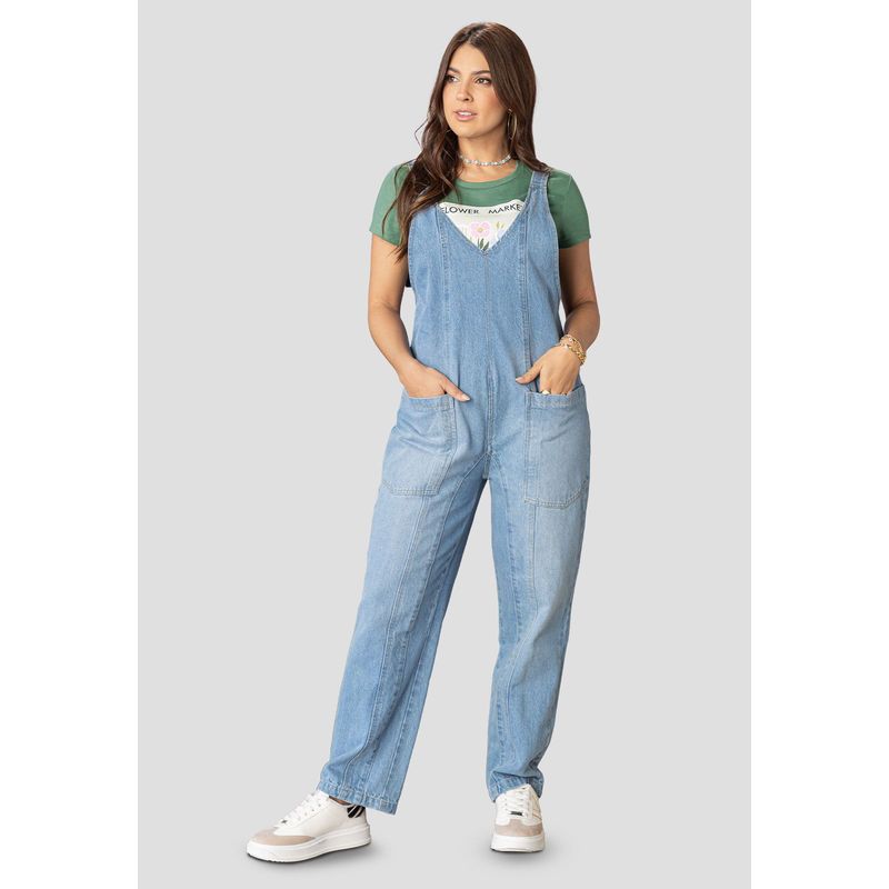 ATYPICAL - Overall Largo Mujer Azul Atypical 100314