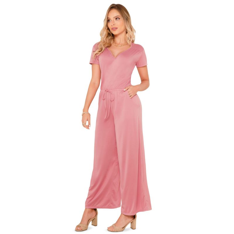 MARKETING PERSONAL - Enterizo Largo Mujer Rosa Mp 16920