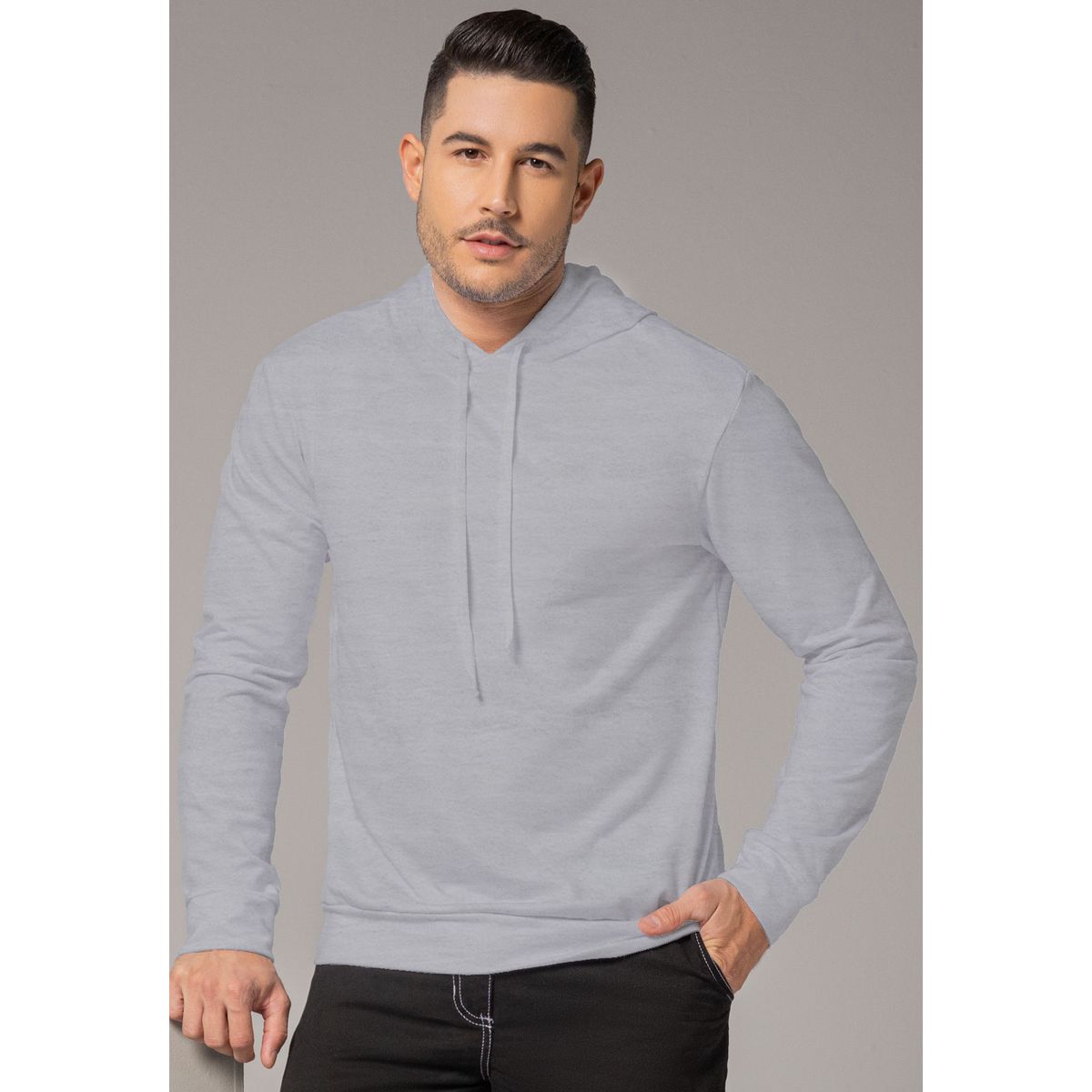 MARKETING PERSONAL - Buzo Hombre Gris Mp 393