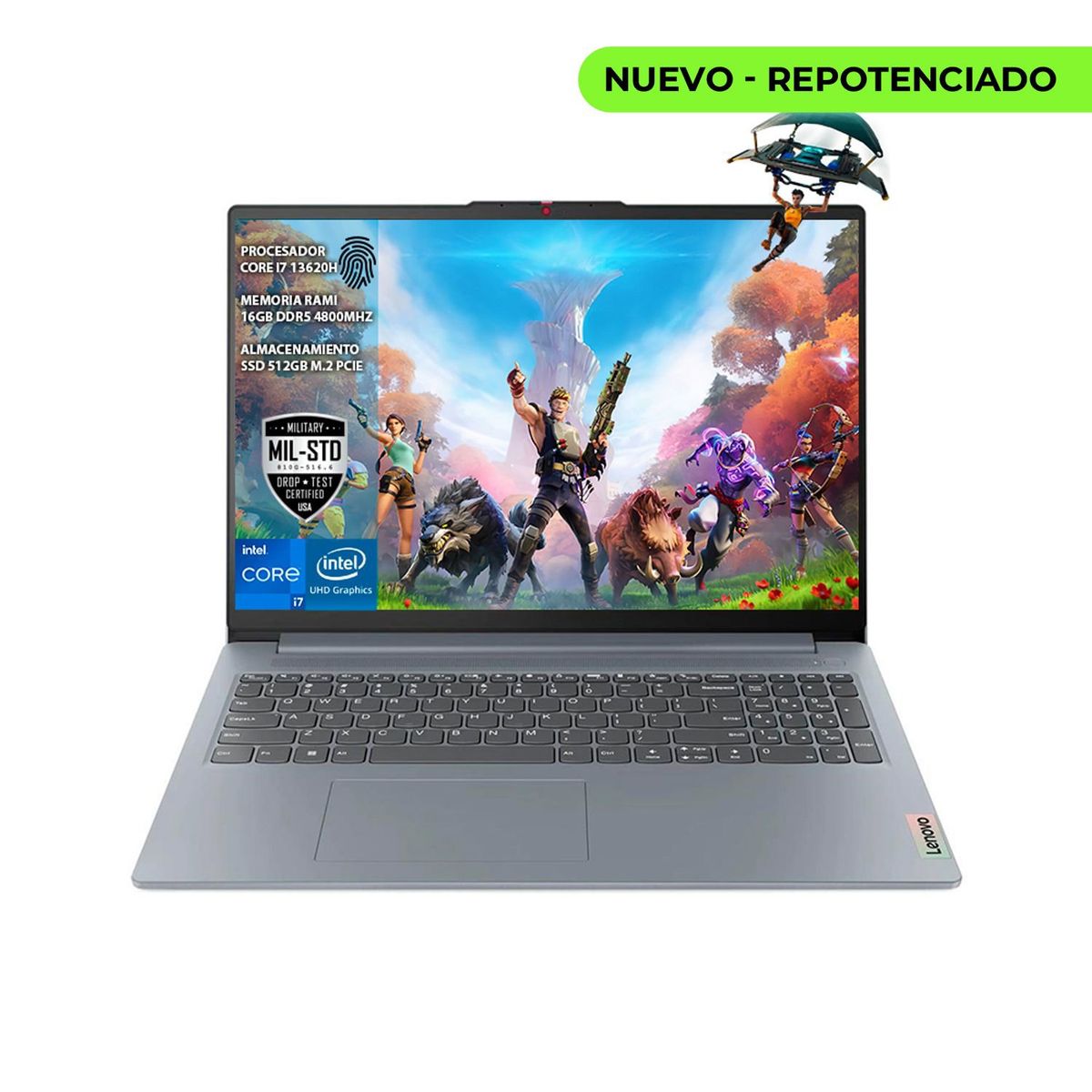 LENOVO - Portátil Lenovo IdeaPad Slim 3 Core i7 13620H 16GB 512GB 15"