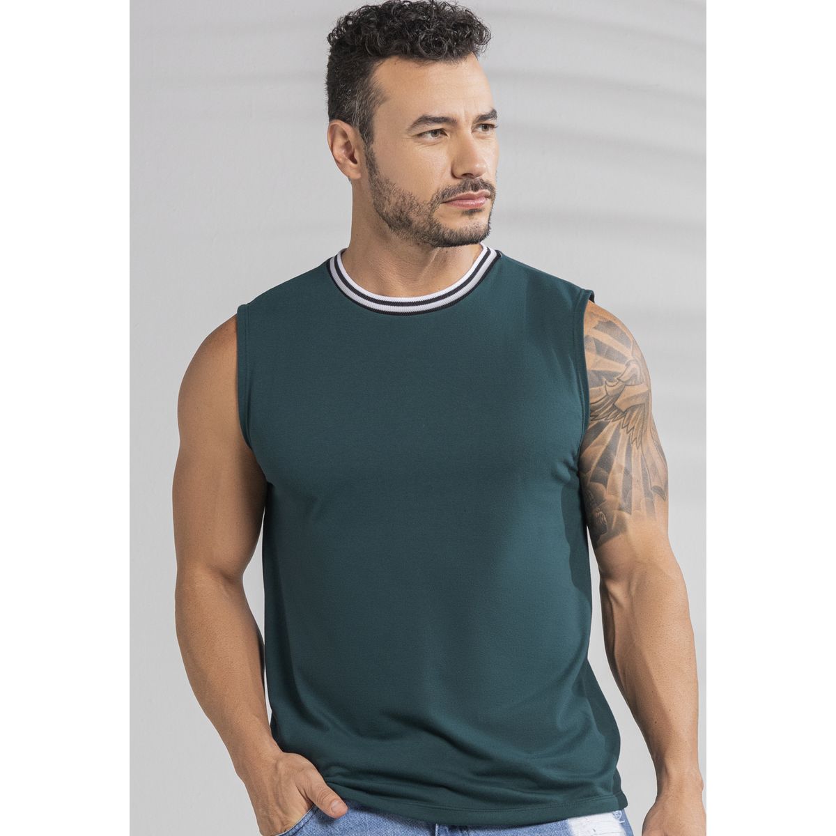MARKETING PERSONAL - Camisilla Hombre Verde Mp 101775