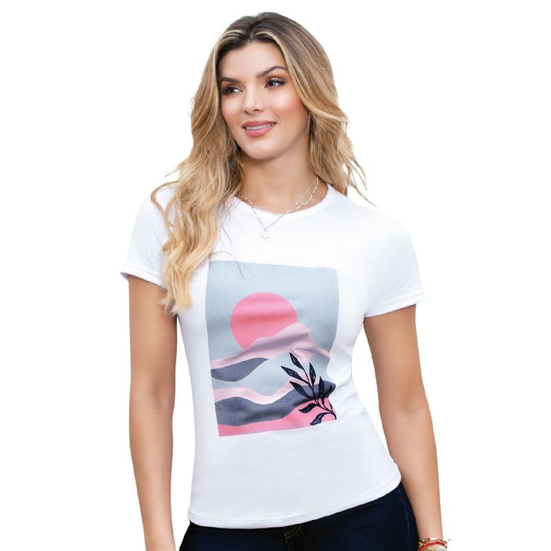 MARKETING PERSONAL - Camiseta Mujer Blanco Mp 9669