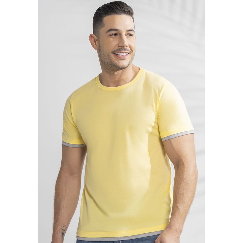 MARKETING PERSONAL - Camiseta Hombre Amarillo Mp 389