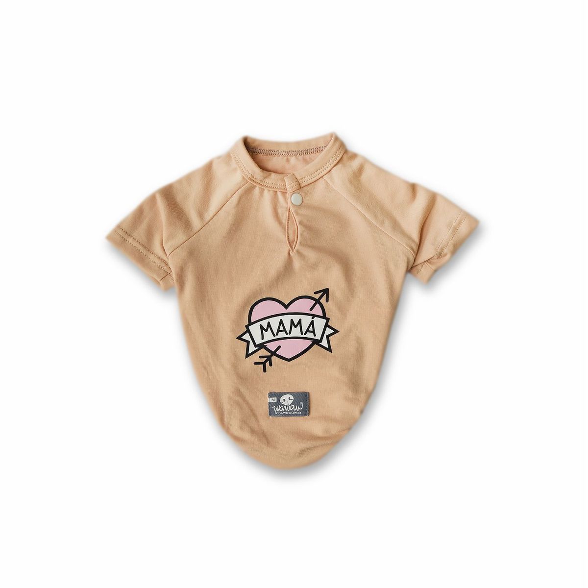 WAWAW - Camiseta para perro  talla 2XL haban corazón y flecha mamá Wawaw
