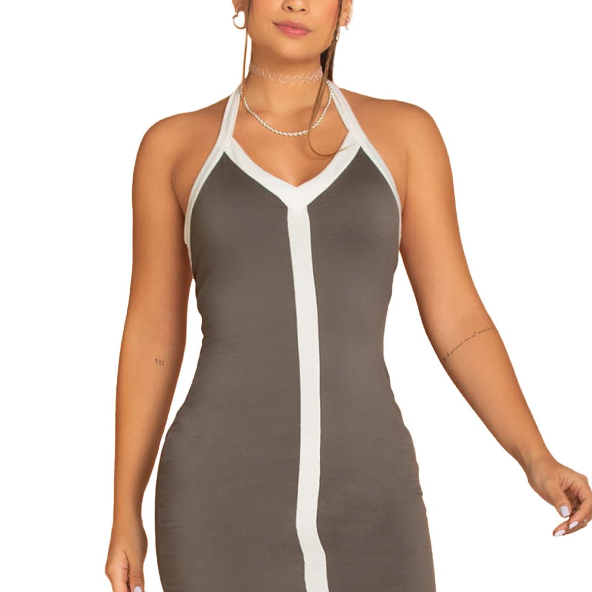 ATYPICAL - Vestido Corto Mujer Café Atypical 9576