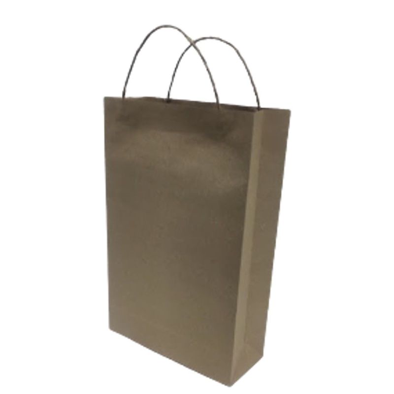 GENERICO - 25 Bolsas kraft 120 gr. Manija Retorcida. T: 37x24x10