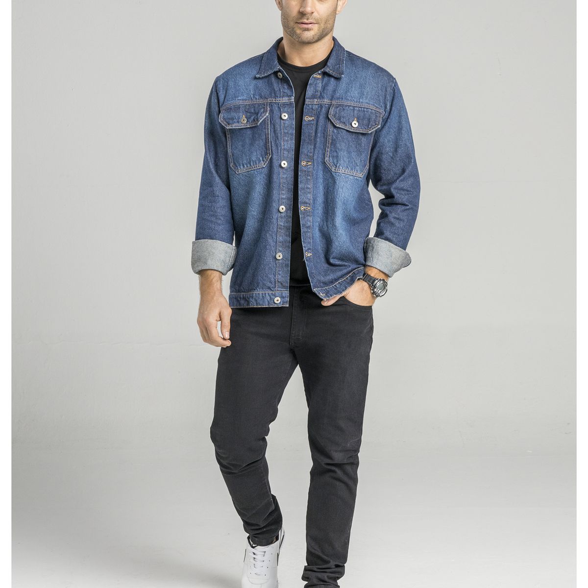 MARKETING PERSONAL - Chaqueta Hombre Azul Mp 268