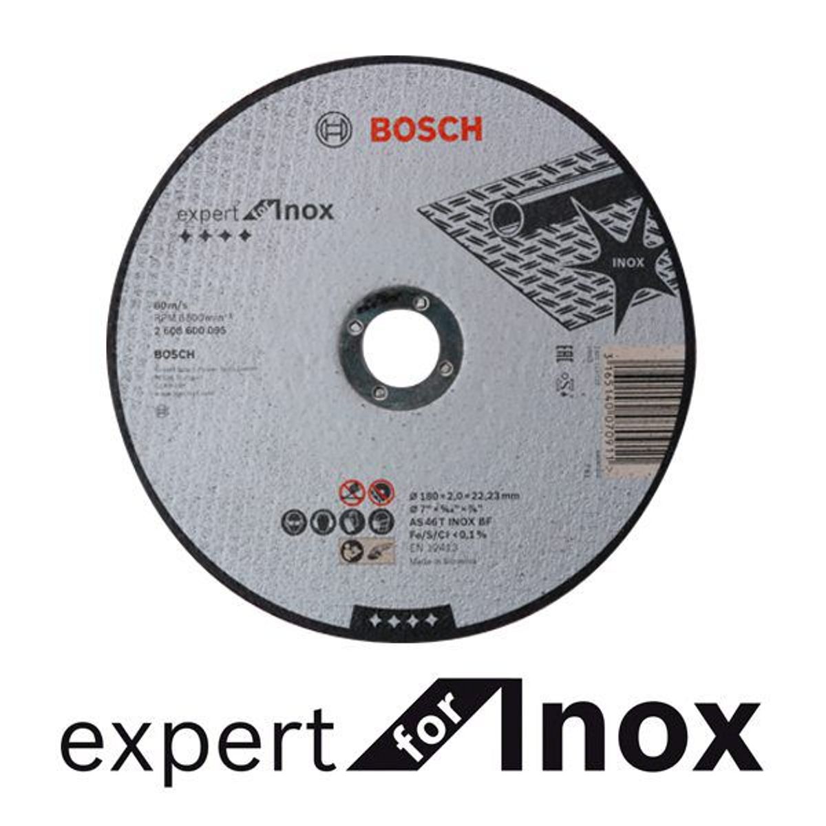 BOSCH - DISCO CORTE METAL INOX 9"X5/64"X7/8"EXPERT T-1