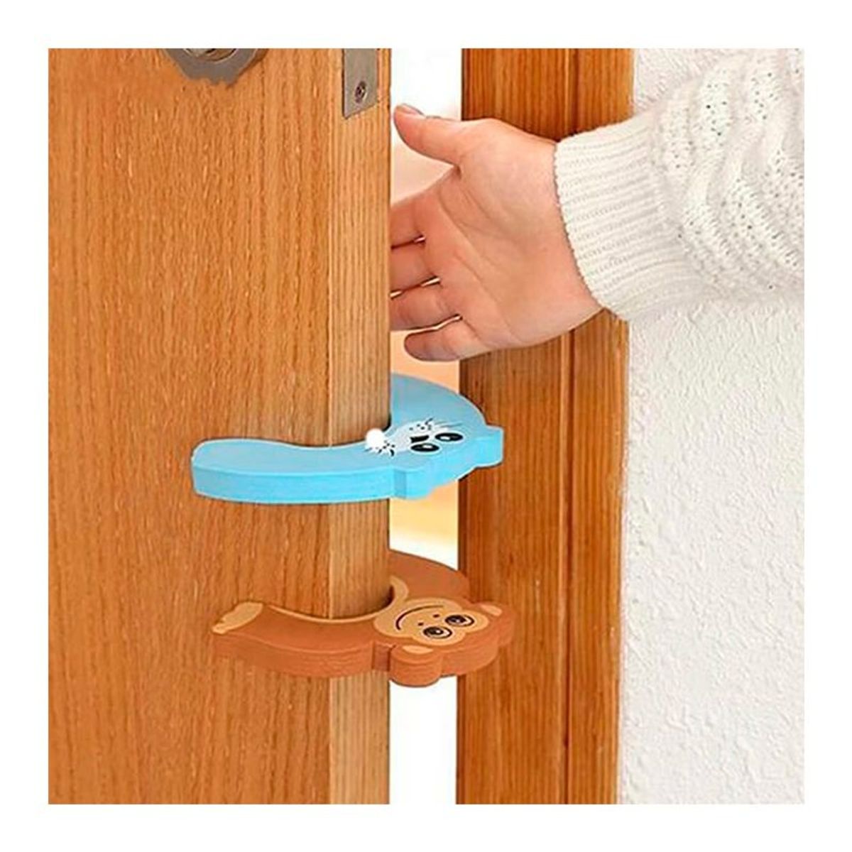 GENERICO - SET DE PROTECCIÓN DEL BEBÉ-PUERTAS/CAJONES X 4 UNDS OMC-110