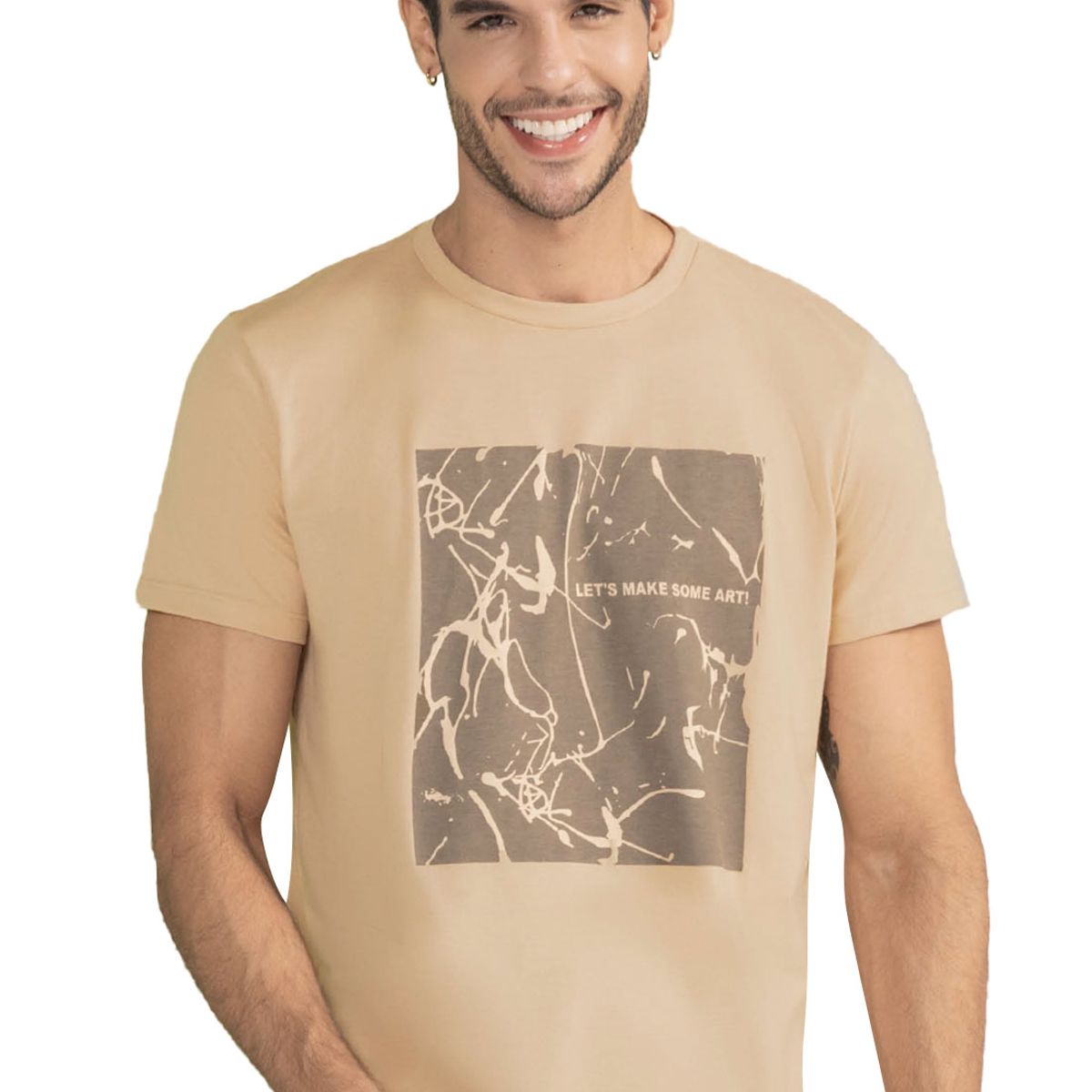 RUTTA - Camiseta Hombre Beige Rutta 3486