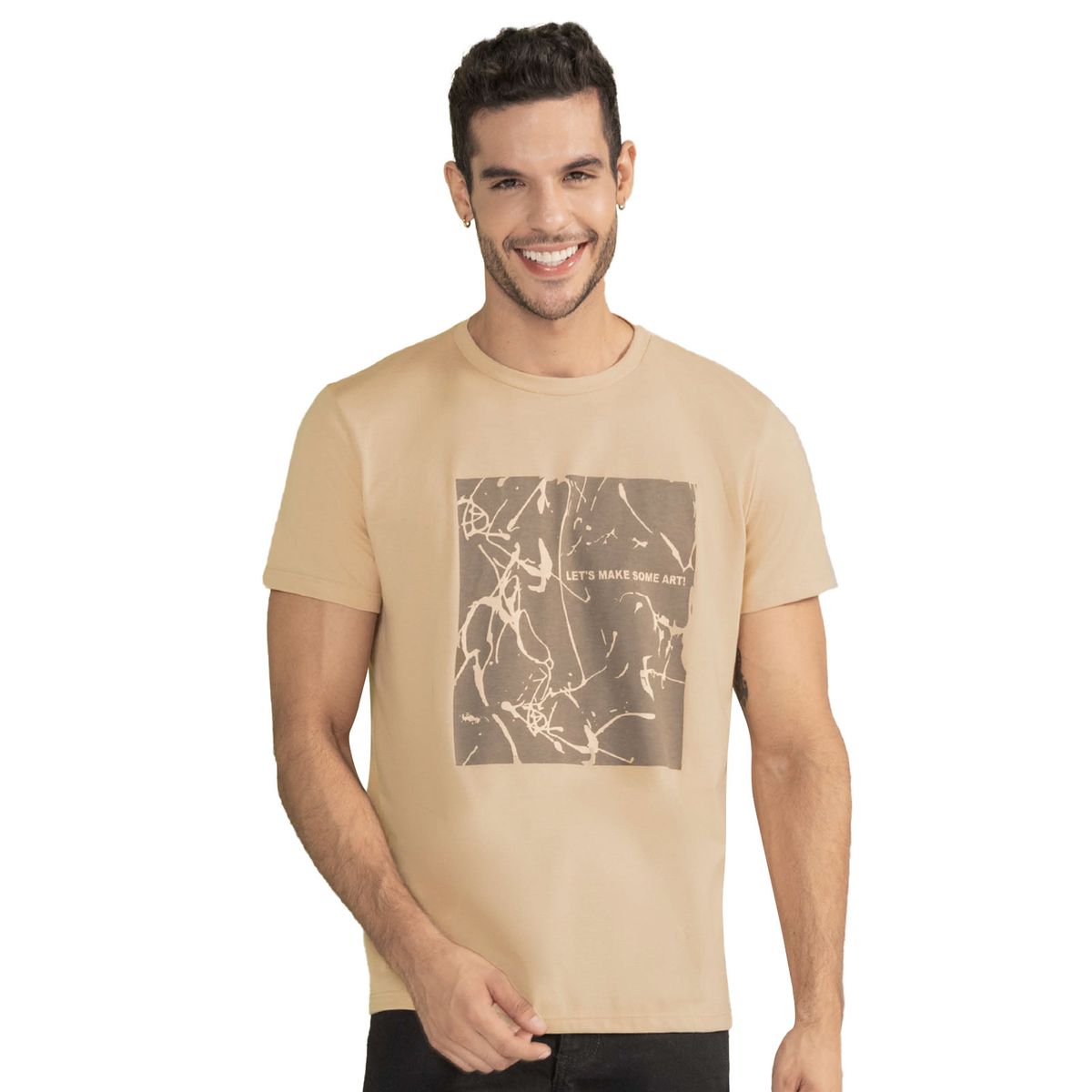 RUTTA - Camiseta Hombre Beige Rutta 3486