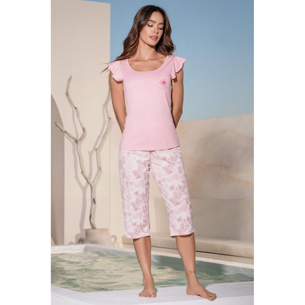PROVOCAME - Pijama Conjunto Capri M-Sisa Palo Rosa 12179