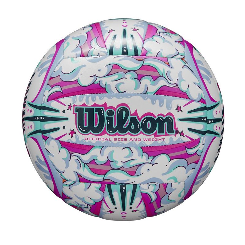 WILSON - Balón de Voleibol Wilson Graffiti Peace NO5 Morado