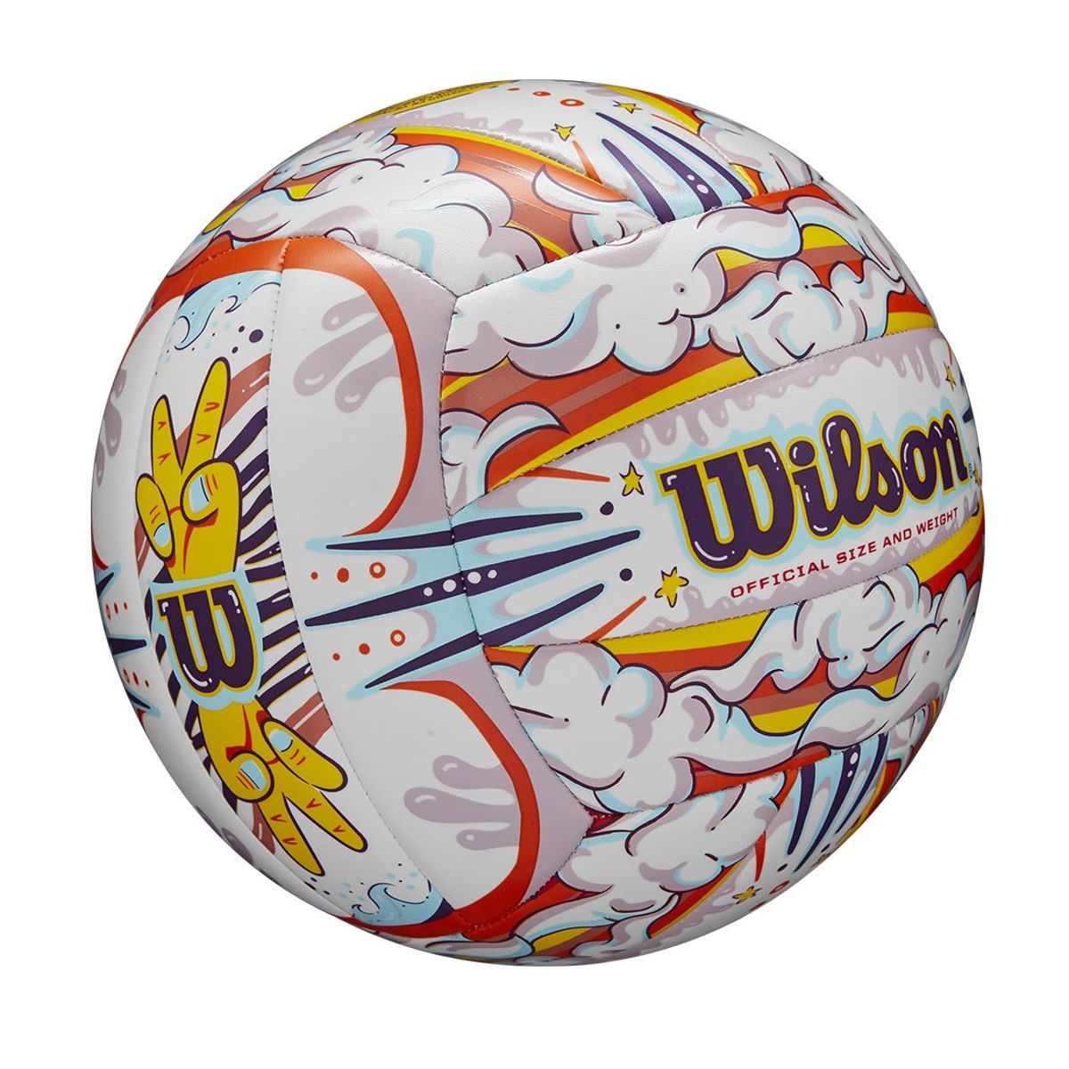 WILSON - Balón de Voleibol Wilson Graffiti Peace NO5 Naranja