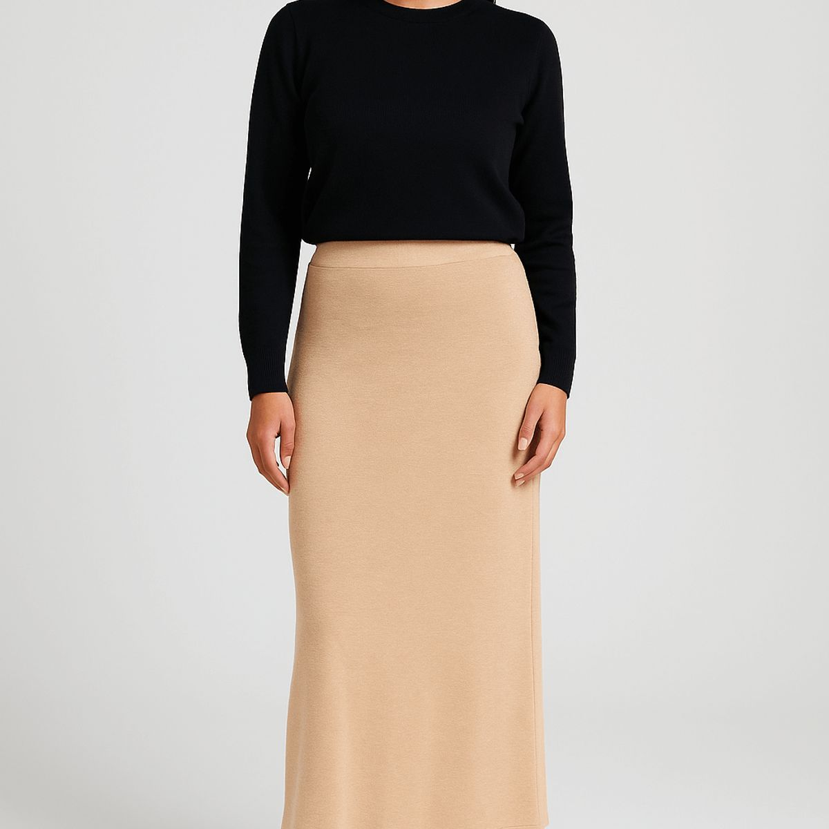 FRIOLENTA - Falda Larga Lisa sin Pretina