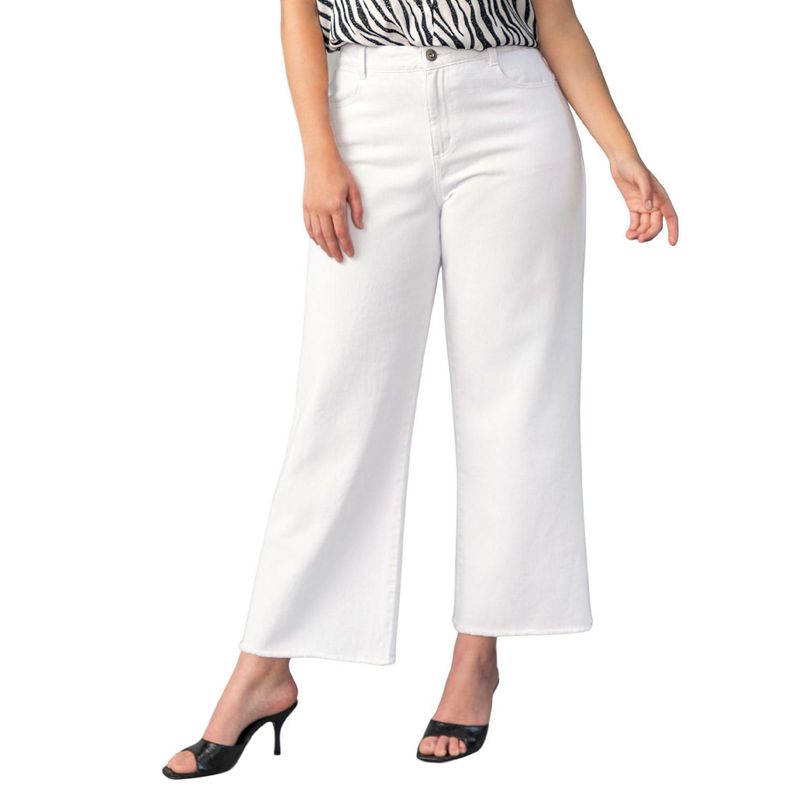 LEONISA - Pantalón tiro alto bota amplia