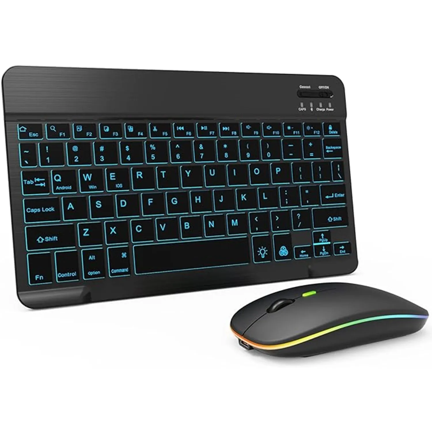 Touchpad Teclado Retroiluminado Bluetooth Mini Teclado Inalámbrico