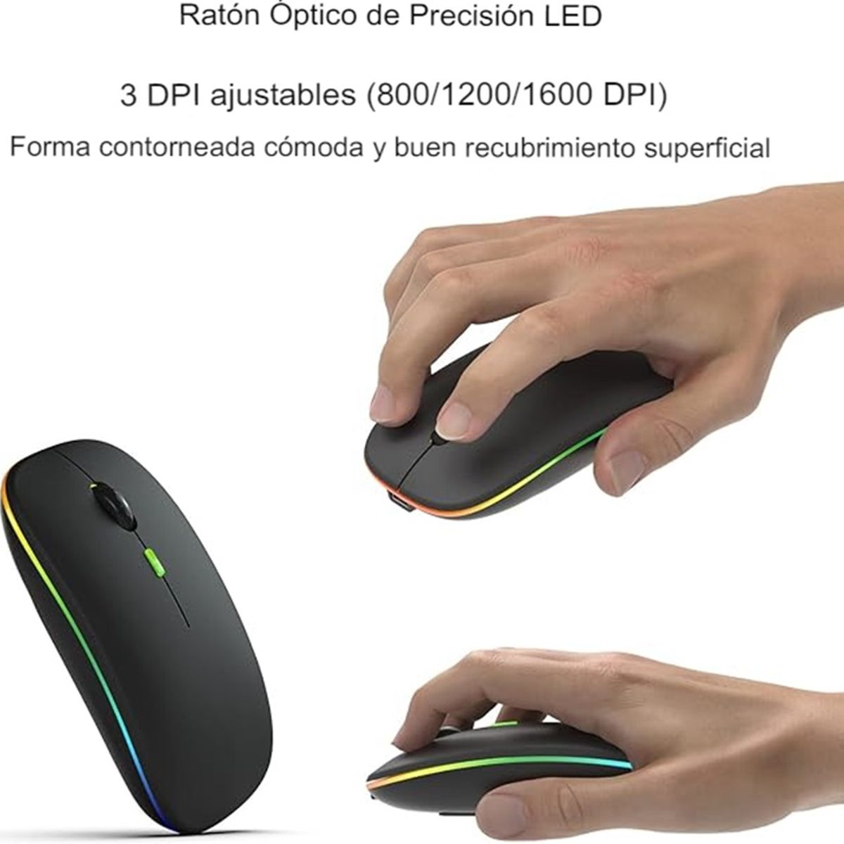 GENERICO - Teclado Bluetooth retroiluminado en Español 10 + Raton Mouse